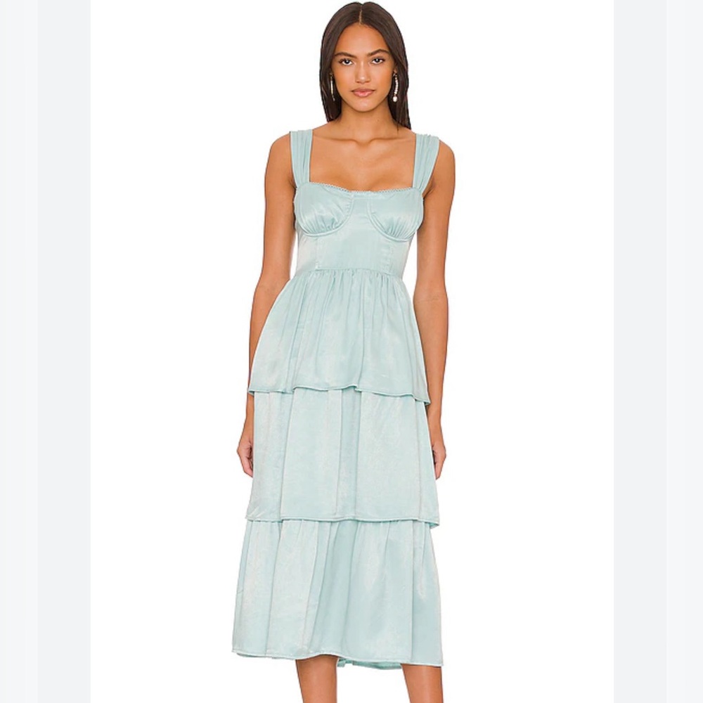 We Wore What Corset Midi Dress